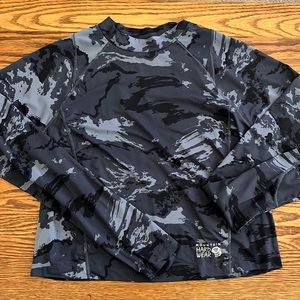 Mountain Hardwear Crater Lake Crop Women's Camo Long Sleeve Top